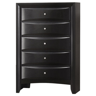 Kim 5-drawer Bedroom Chest Black
