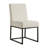 Chenille Upholstered Dining Chairs with Iron Leg Frame Side Chair (Set of 2)-2088669260