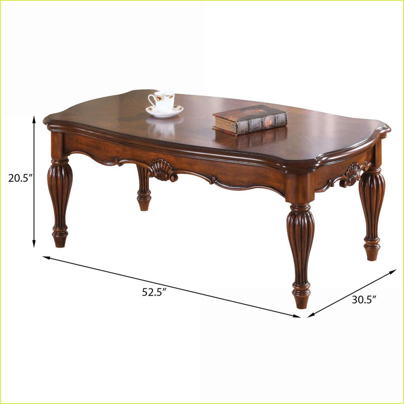 Table basse Cherry Détails élégants des pieds