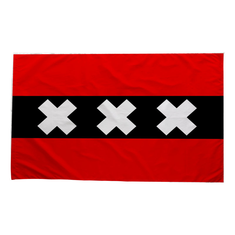 Amsterdam City Flag - Drapeau extérieur, 36" H x 60" W