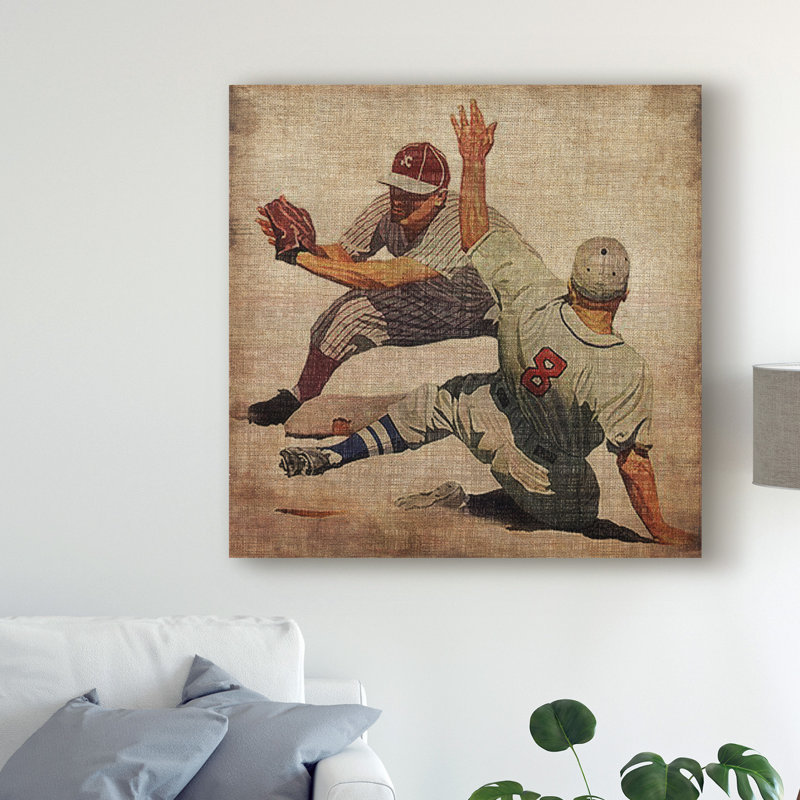 « rétro sports vii », reproduction d’impression sur toile tendue, H 24 po x l 24 po x P 2 po