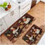 Tapis de cuisine 2 pièces Ink Wash Mountain, tapis décoratifs beiges bleus pour le salon, la décoration intérieure
