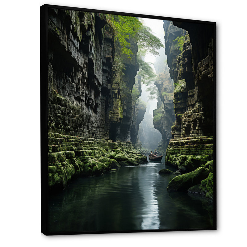 Canyon Canyon - Mystic Gorge, H 40 po x l 30 po x P 1,5 po, Cadre flottant noir