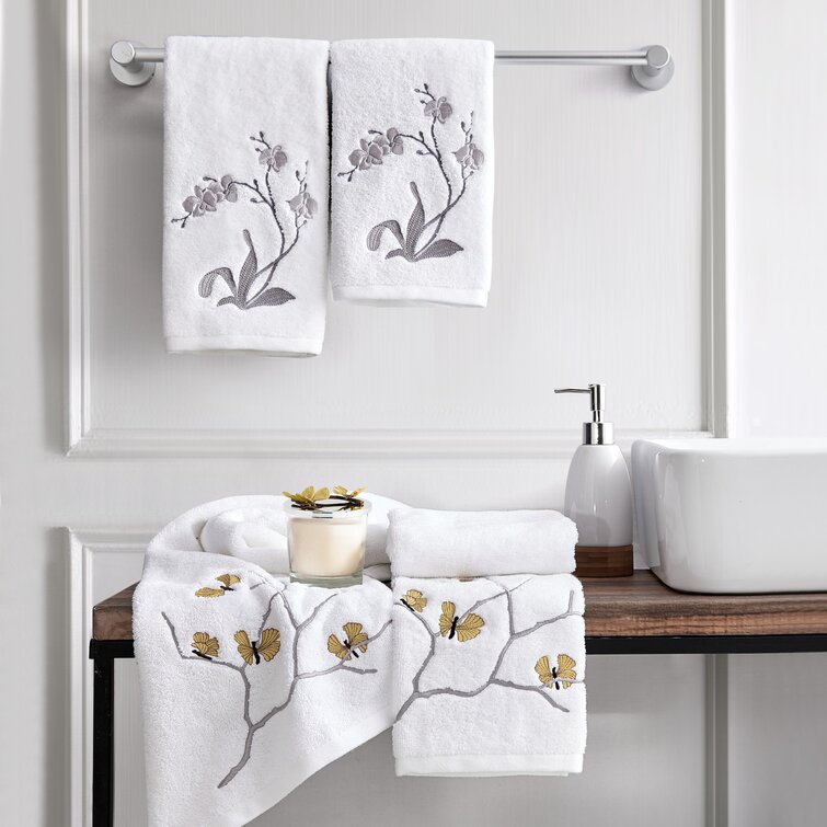 Butterfly Floral Bath Towel Set and Bath Set