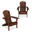 Chaise Adirondack pliante peu encombrante - parfaite pour la terrasse, le porche, la terrasse et le jardin