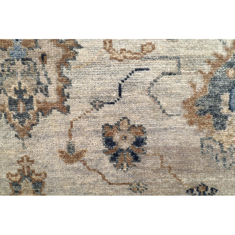 New Indian Sultanabad 5 Wool On Cotton 8Ft11inx11ft9in Gray