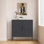 Armoire de rangement en métal avec portes et tablettes réglables