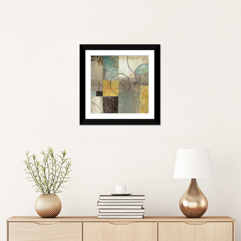 « tranquillité of esprit ii », impression sur toile, Papier d'art encadré noir, Blanc, H 16 po x l 16 po x P 1 po