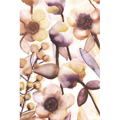 Print Autumn Floral - Wrapped Canvas Painting