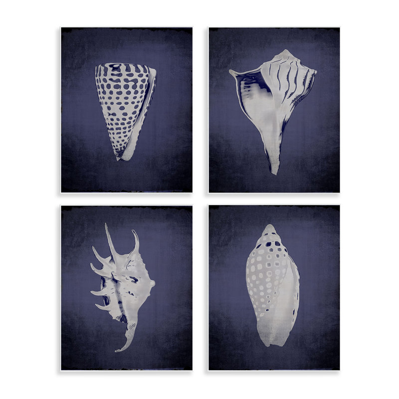  «Shells on Indigo», ensemble de plaques murales dégradées par Graffi *ee Studios