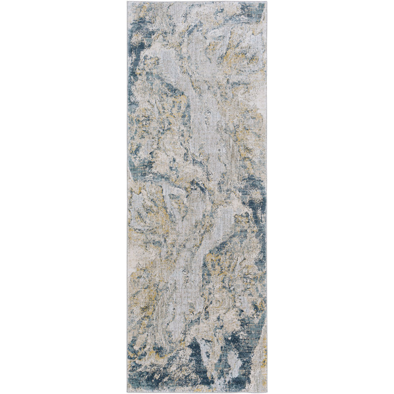 Batres Abstract Indoor Rug, Runner 2'6" x 10'
