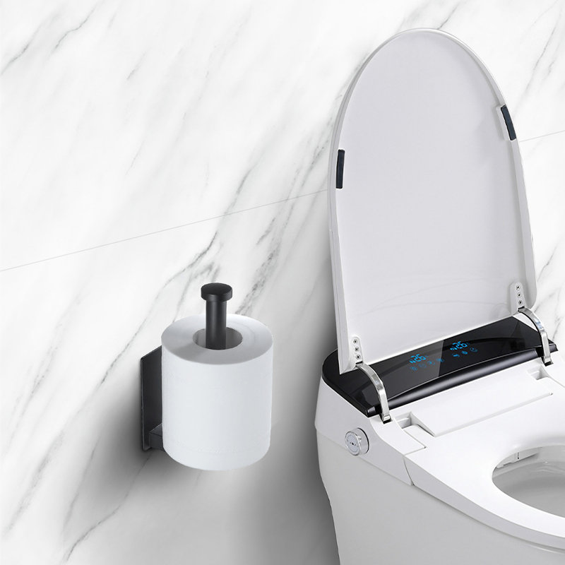 Wall Mounted Toilet Paper Holder, Black