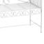 Banc de jardin de 43 po Outsunny, banc de patio extérieur avec accoudoirs, banc de véranda en métal pour la cour, près de la piscine, pelouse, blanc crème