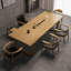 Burlywood Free form Solid Wood Dining Table-107802915