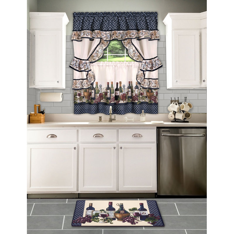 Rideau de cuisine 57 po Lange, H 36 po x l 57 po