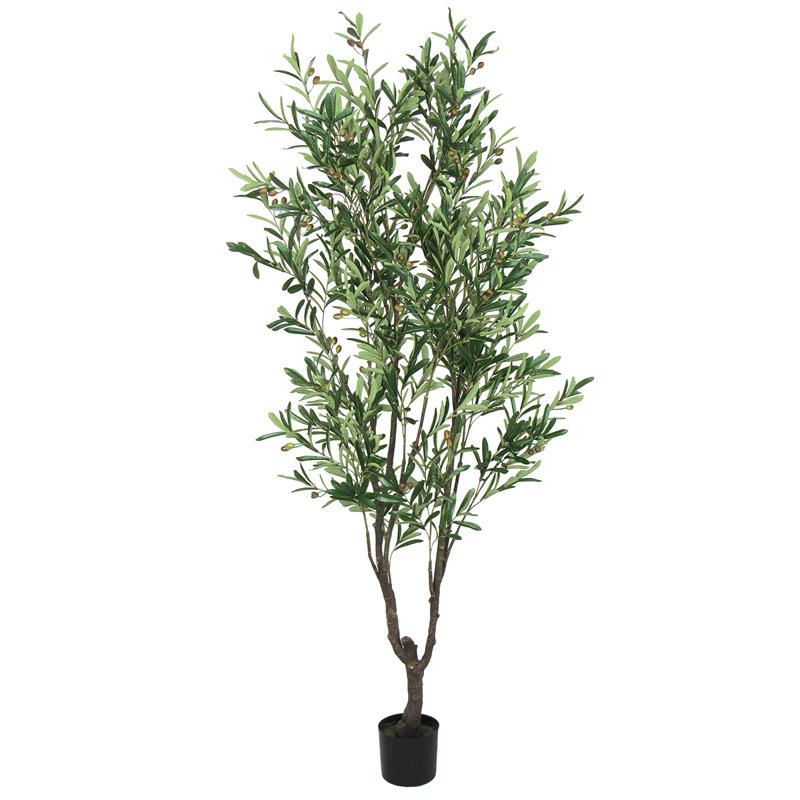 Olive artificielle en pot, H 78 po x l 35 po x P 35 po