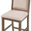 Ensemble de table de salle à manger à hauteur de comptoir en bois 3 pièces avec 2 chaises rembourrées pour petit espace, brun-131276849-131276852-131276854-131276856