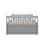 Lit de jour double capitaine en bois avec lit gigogne simple et trois tiroirs de rangement-326715723