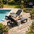 Reclining Chaise Lounge Chair - 5 Position Adjustable Backrest, Sun Lounger for Patio, Pool, Camping  (Set of 2)
