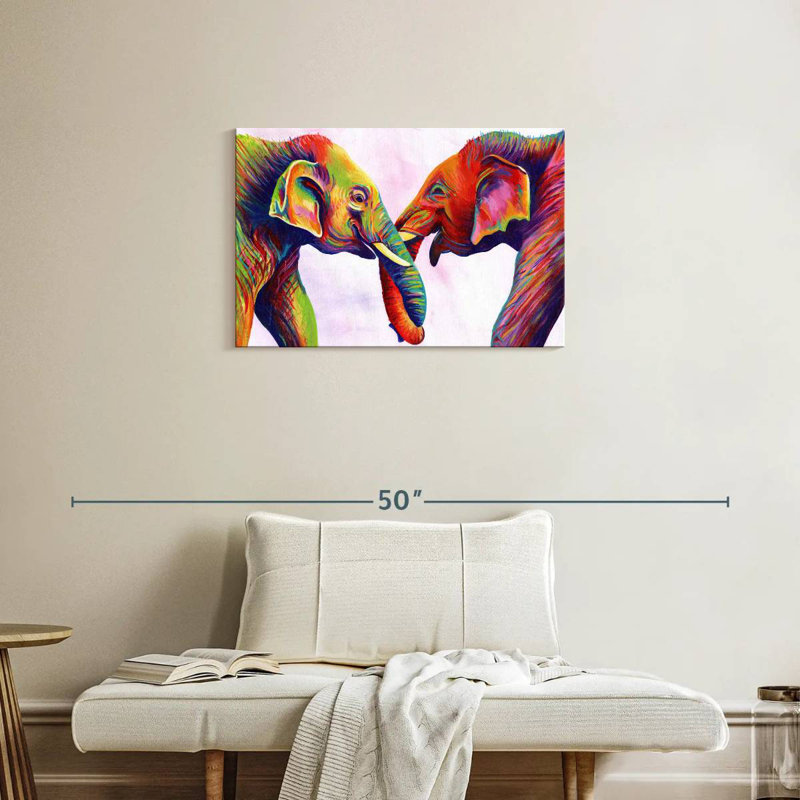 Brampt Elephant Calves, 20" H x 30" W