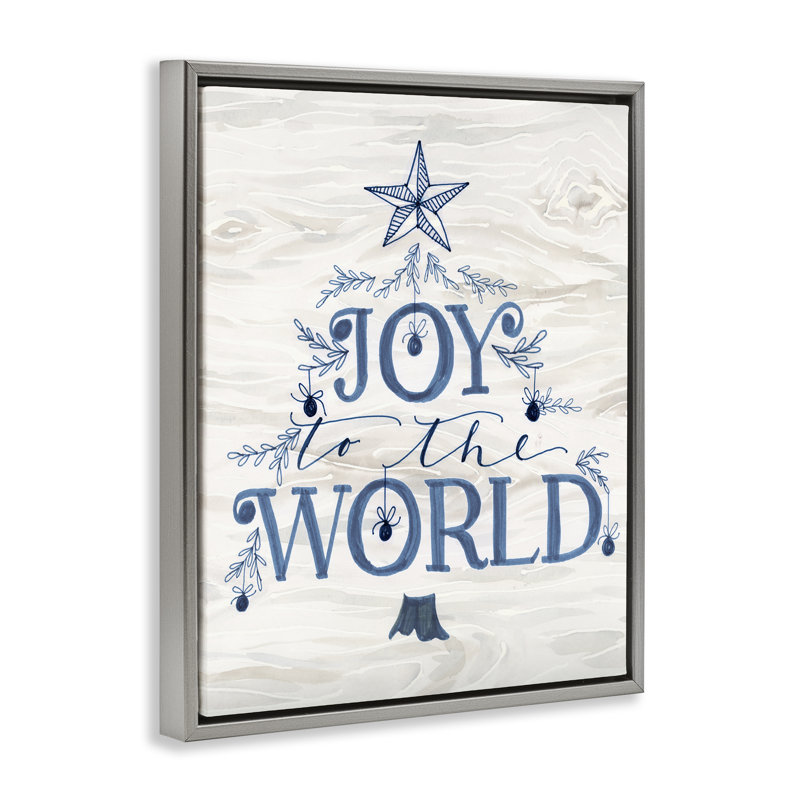 «Joy To World Tree», art giclée par Kristen Brockmon, H 21 po x l 17 po, Cadre flottant gris lustré