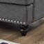 Causeuse 59,5 po en tissu de polyester moderne et classique.-548824476