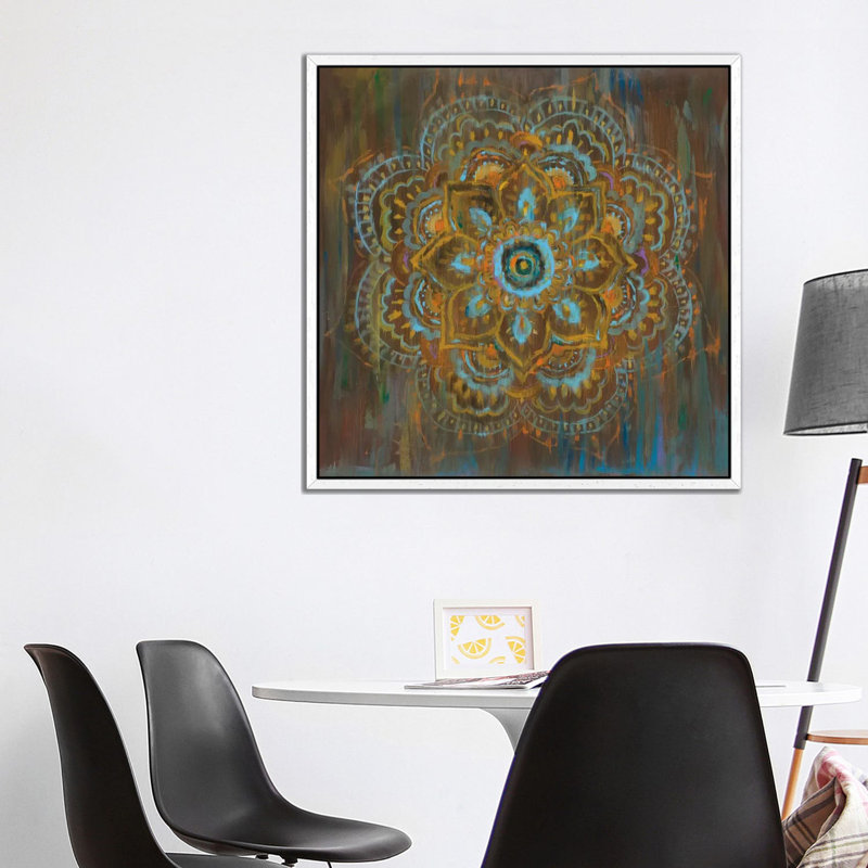Bombay Bohemian by Danhui Nai - Print on Canvas, 45.72 cm H x 45.72 cm W, White Floater Framed
