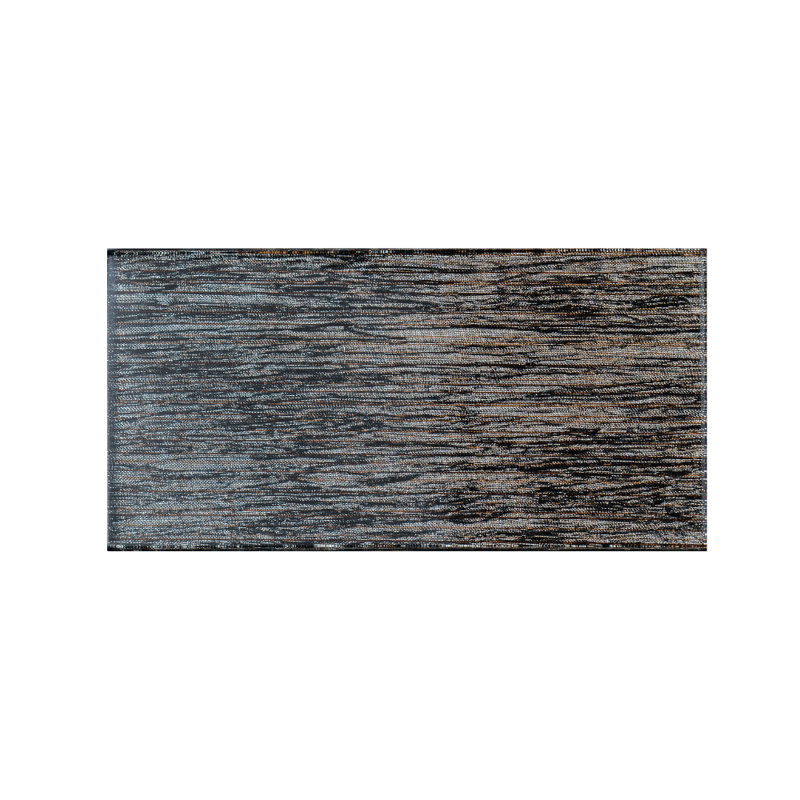 Cosmos 3" x 6" Glass Singular Tile, Brown