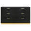 Commode 6 tiroirs noire-989684874