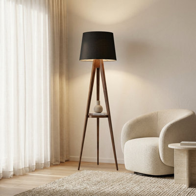 Lampe sur pied abat-jour cylindrique Eclipse