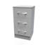 Fully Assembled Lavdi 3 Drawer Bedside Table-1285927979