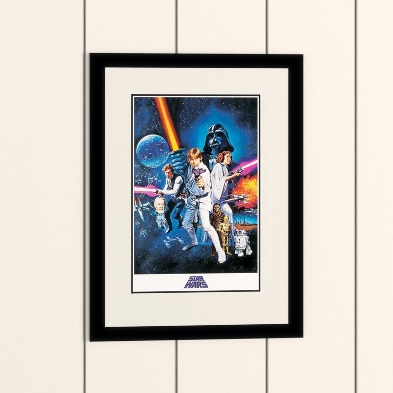 Star Wars A New Hope One Sheet - Single Picture Frame Memorabilia