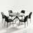 Cappelletti Round Steel Pedestal Dining Table Set-810087412-867550716