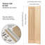 Thames Solid Oak Bi-Fold Door Unfinished