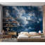 Murale Peel & Stick Space - nuages et étoiles-1857028085