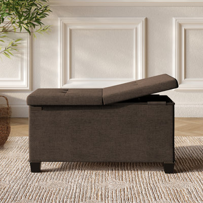 Vérrant Fabric Storage Ottoman Bench