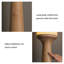 Salon d'art en bois massif, abat-jour en tissu de lin, lampe sur pied