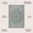 Moten Medallion Textured Weave Teal Blue/Gray Indoor/Outdoor Rug-2067015777
