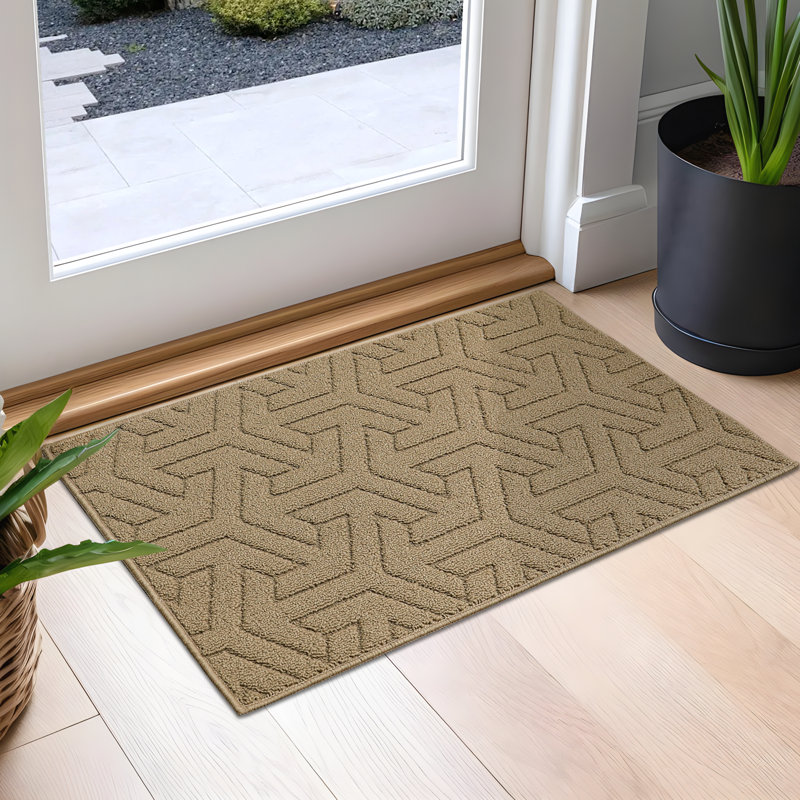 Paillasson intérieur antidérapant, L 20 po x L 32 po, Beige