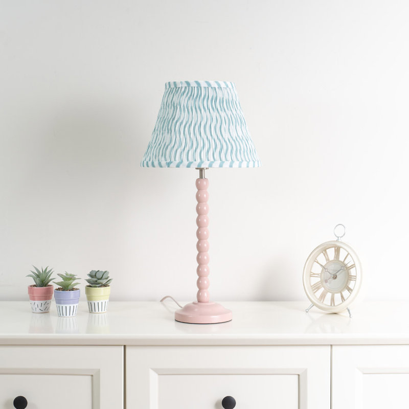Cheyeanne Wood Table Lamp, Pink