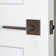 Viaggio Quadrato Linen Rosette Double Dummy With Brezza Lever In Bright Chrome