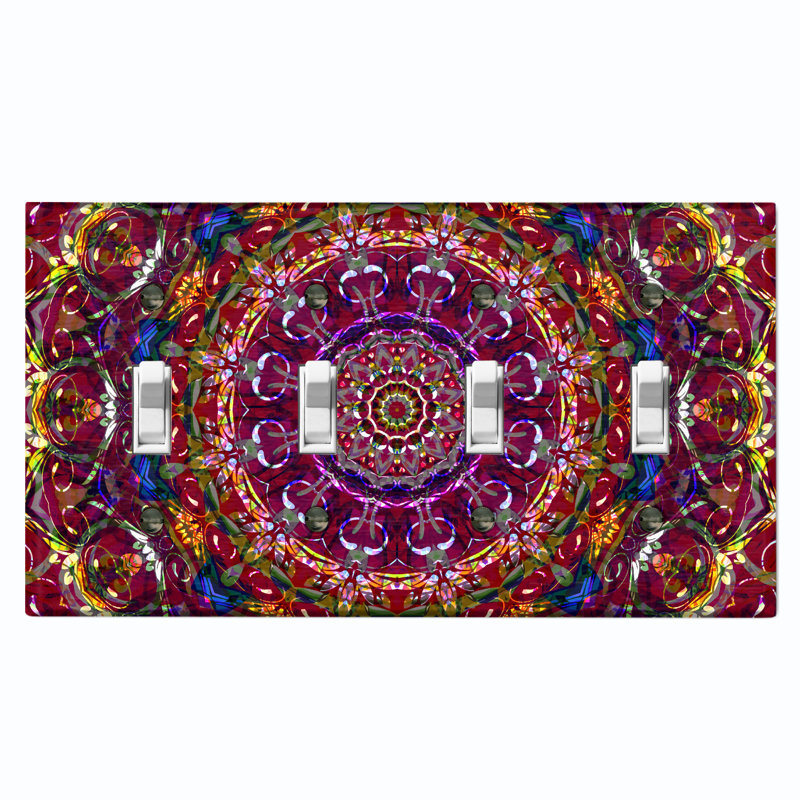 Plaque d'interrupteur en métal