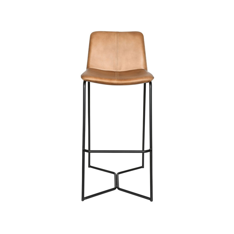 Brisben 18" W Chair, Hand Washed Taupe, Bar Stool (31.5" Seat Height)