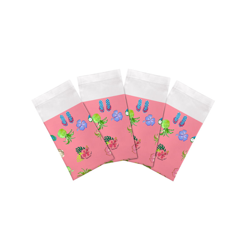Winter In Florida Cotton Sateen Dinner Napkins, Pink