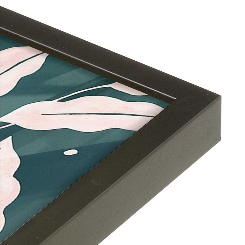 Deer of Artemis II by Grace Popp Art Print, 12" H x 12" W, Open Corner Framed Print without Mat Paper, Black