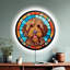 Enseigne néon personnalisée en verre teinté australien Labradoodle | Enseigne néon | Enseigne lumineuse néon à DEL-1919096220