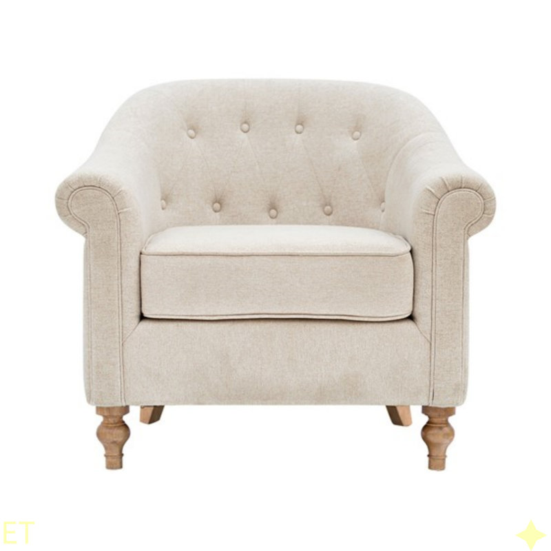 Fauteuil capitonné