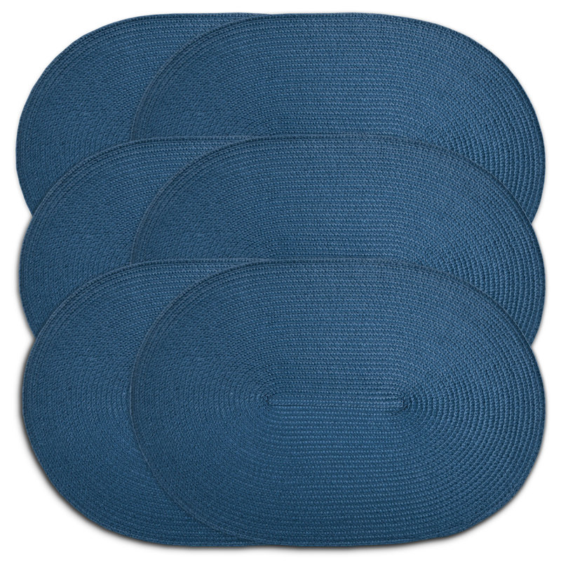 Ensemble de napperons 6 pièces Tigela, Marine
