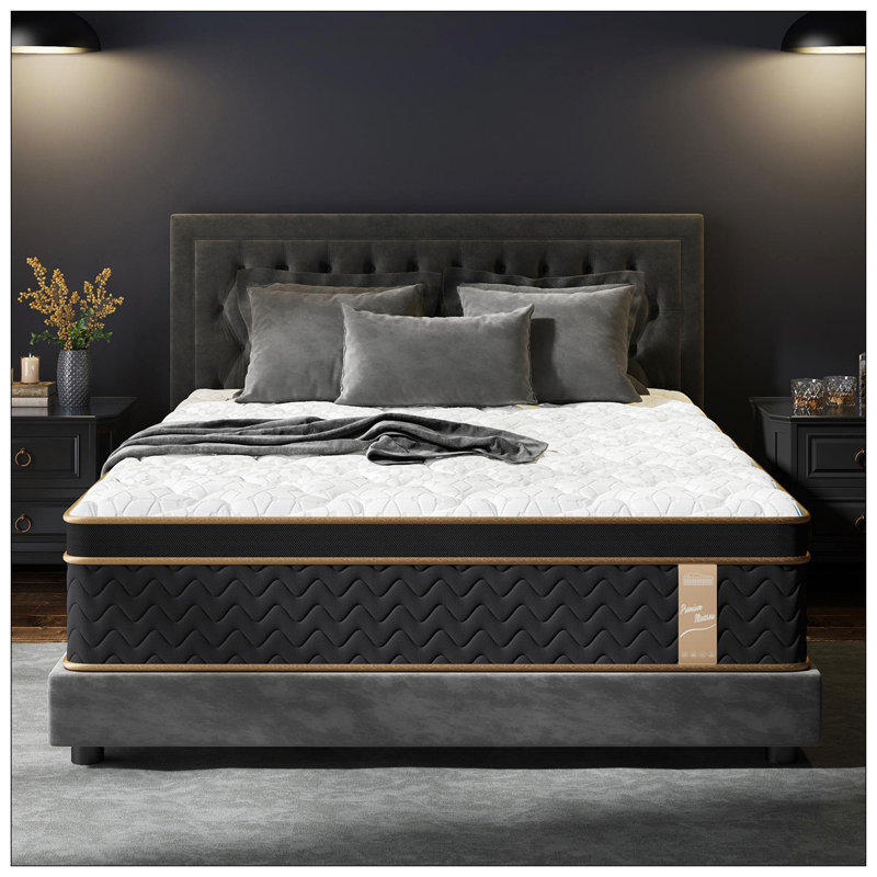 Mattress, 10 Inch Plush Hybrid Mattresses With Gel Memory Foam, Fiberglass-Free Mattress In A Box, Individual Pocket Spring-Motion Isolation-Edge Support,Certipur-US Certified