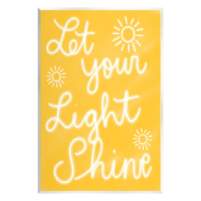 «Let Your Light Shine Yellow Expression» par Ashley Singleton, impression